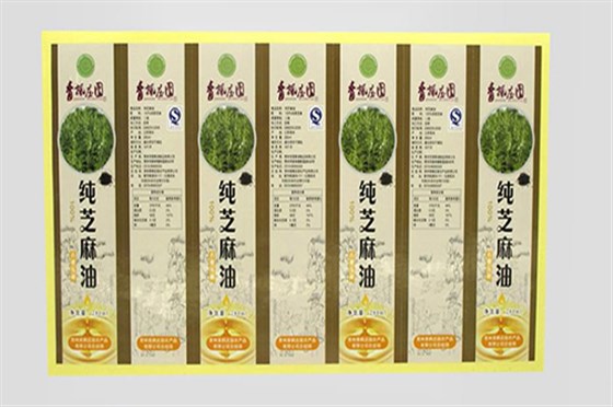食品不干膠標簽