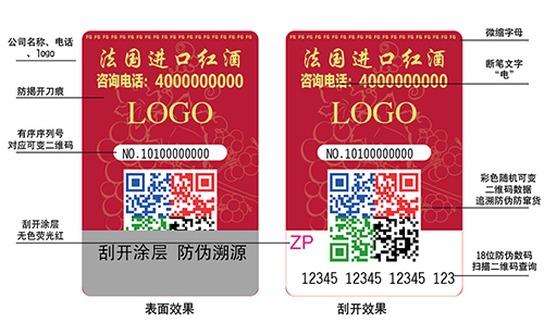 二維碼防偽標簽
