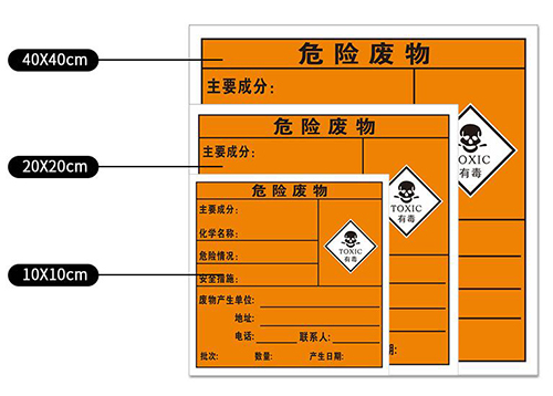 危險廢物標簽